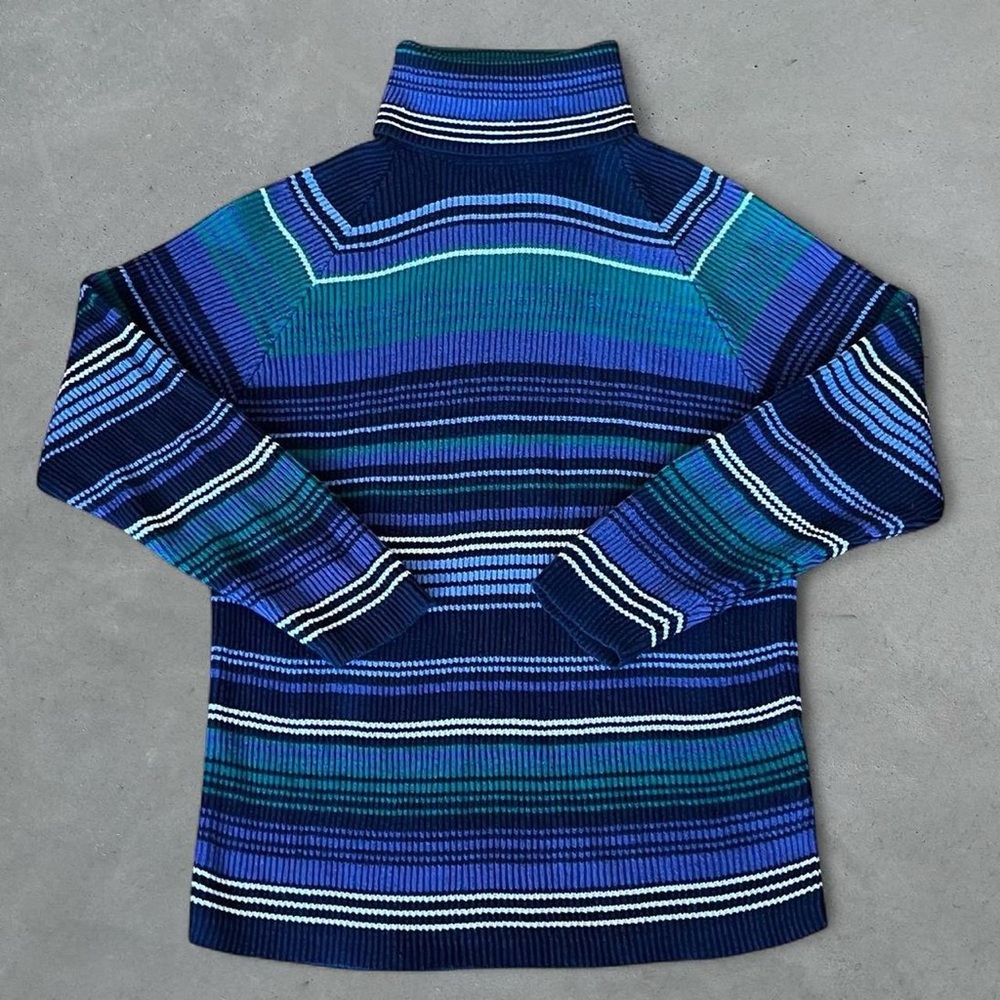Vintage 90s Striped Turtleneck Sweater